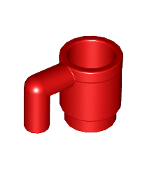 LEGO - Minifiguur-accessoire, beker - Red | N - Thumbnail
