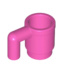 LEGO - Minifiguur-accessoire, beker - Dark Pink | N - Thumbnail