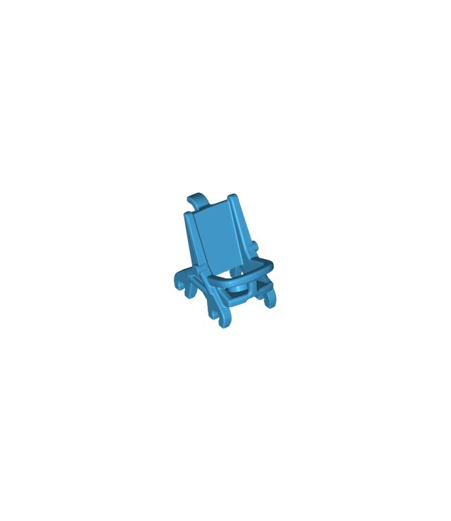LEGO - Minifiguur-accessoire, kinderwagenzitje - Dark Azure | N