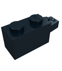 LEGO - Scharniersteen 1 x 2 vergrendelend met 1 vinger horizontaal uiteinde - Black | N - Thumbnail