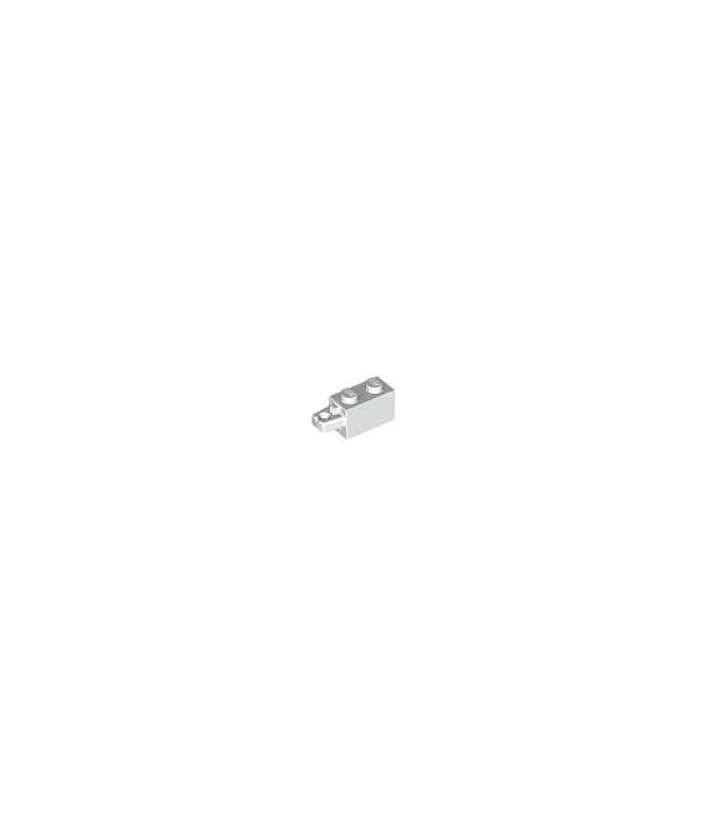 LEGO - Scharniersteen 1 x 2 vergrendelend met 1 vinger horizontaal uiteinde - White | N