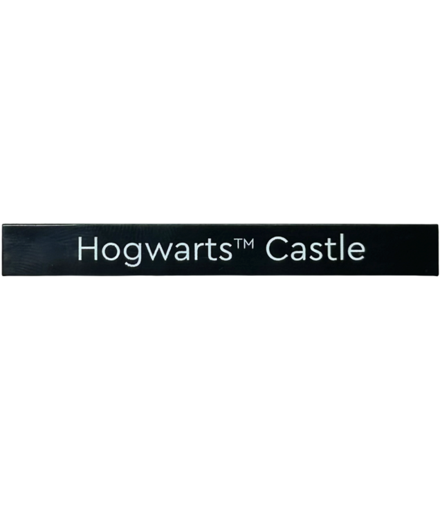 LEGO - Tile 1 x 8 with White 'Hogwarts&trade; Castle' Pattern - Black | N
