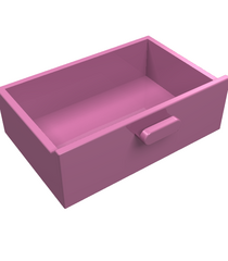 LEGO - Kast 2 x 3 lade - Dark Pink | N - Thumbnail