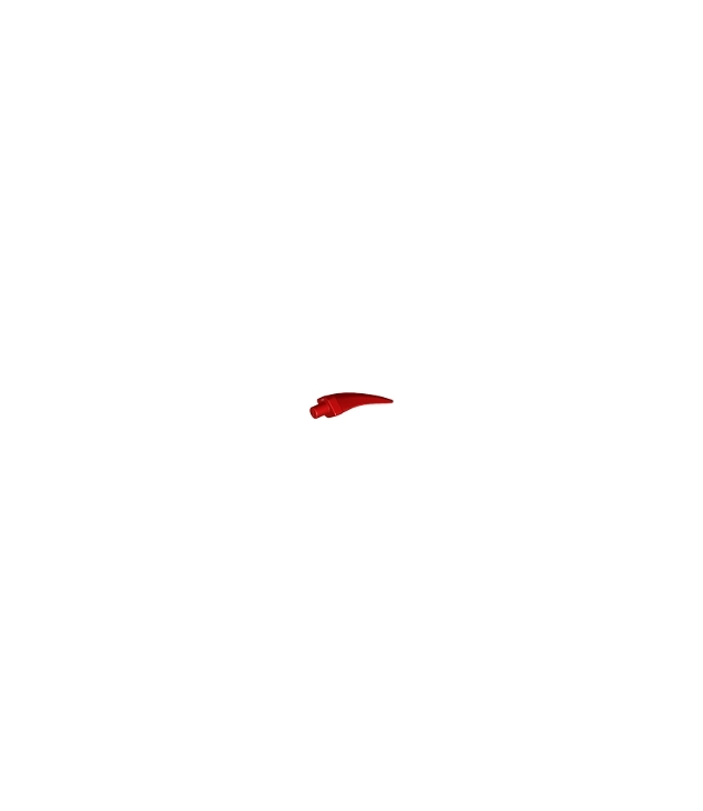 LEGO - Klit / klauw / hoorn / tand - middelgroot - Red | N