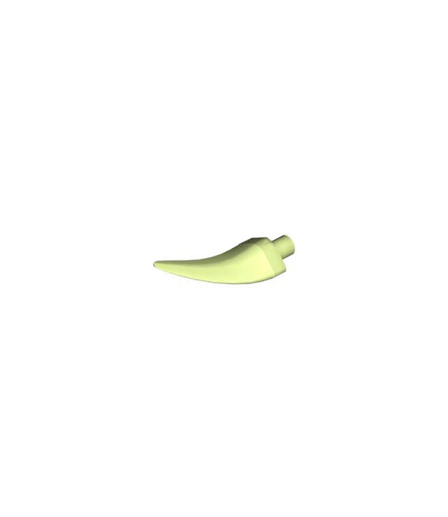 LEGO - Klit / klauw / hoorn / tand - middelgroot - Yellowish Green | N