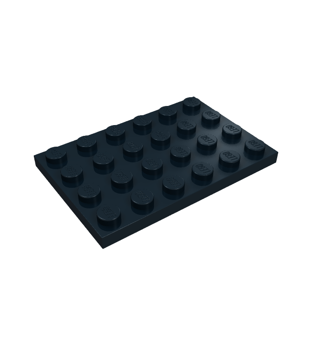 LEGO - Plaat 4 x 6 - Black | N