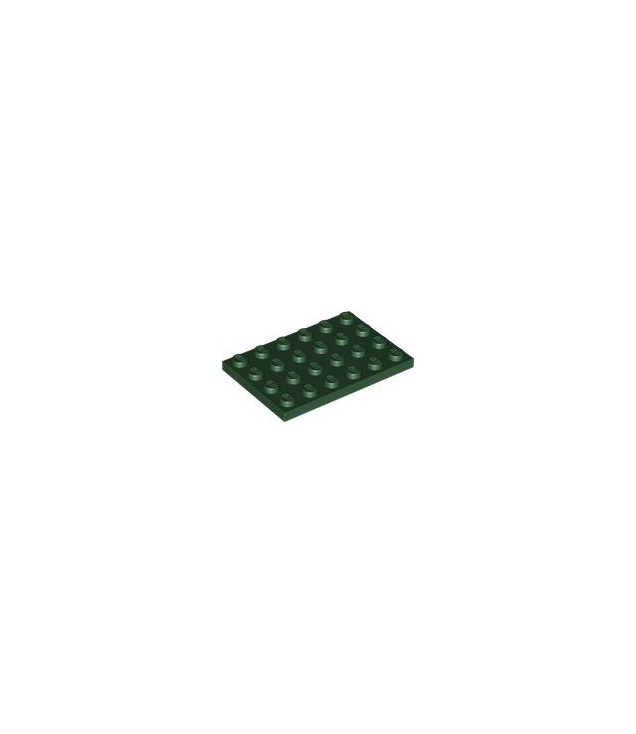 LEGO - Plaat 4 x 6 - Dark Green | N