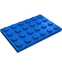 LEGO - Plaat 4 x 6 - Blue | N - Thumbnail