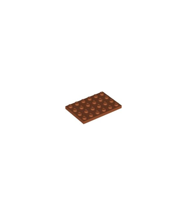 LEGO - Plaat 4 x 6 - Dark Orange | N