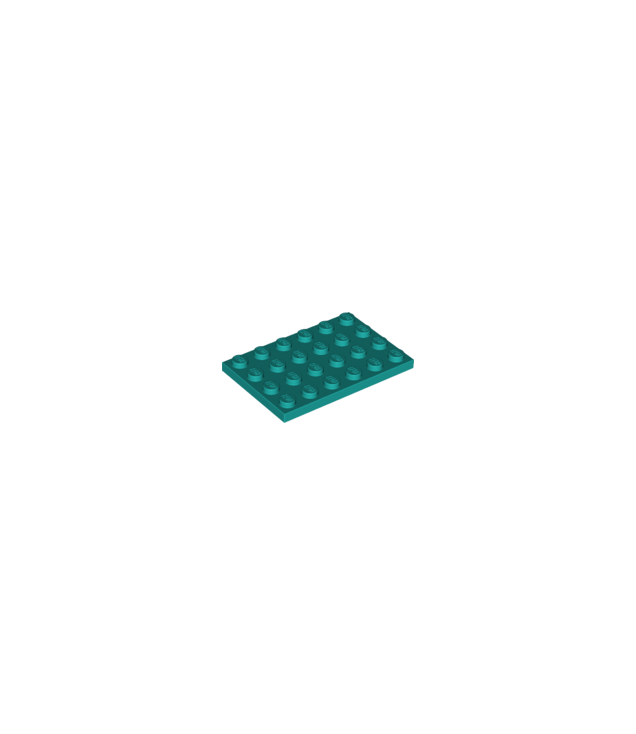 LEGO - Plaat 4 x 6 - Dark Turquoise | N