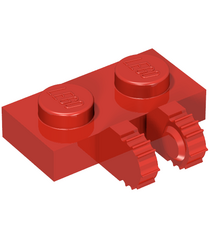 LEGO - Scharnierplaat 1 x 2 vergrendelend met 2 vingers aan zijkant en 7 tanden (50340) - Red | N - Thumbnail