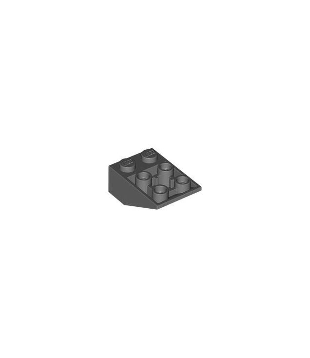 LEGO - Helling, omgekeerd 33 graden graden 3 x 2 met holle ronde onderbuis - Dark Bluish Gray | N