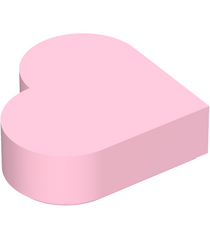 LEGO - Tegel, rond 1 x 1 hart - Bright Pink | N - Thumbnail