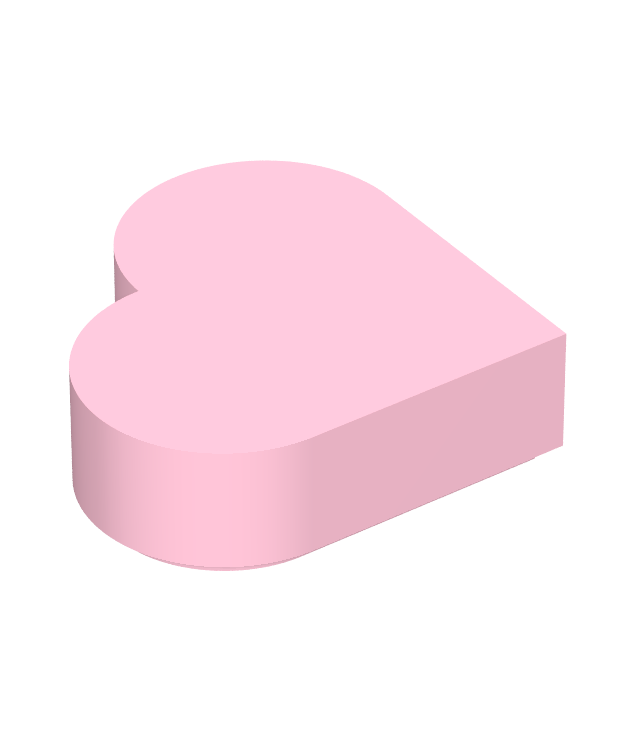 LEGO - Tegel, rond 1 x 1 hart - Bright Pink | N
