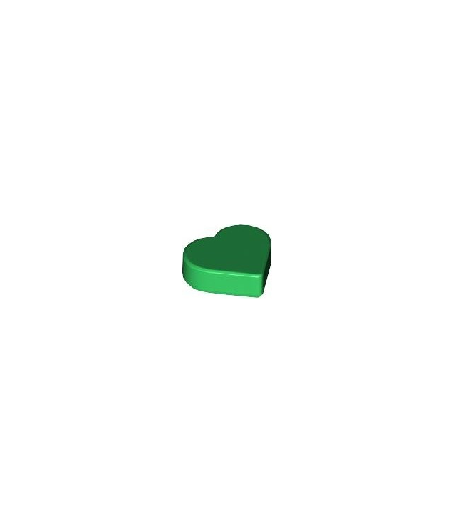 LEGO - Tegel, rond 1 x 1 hart - Green | N