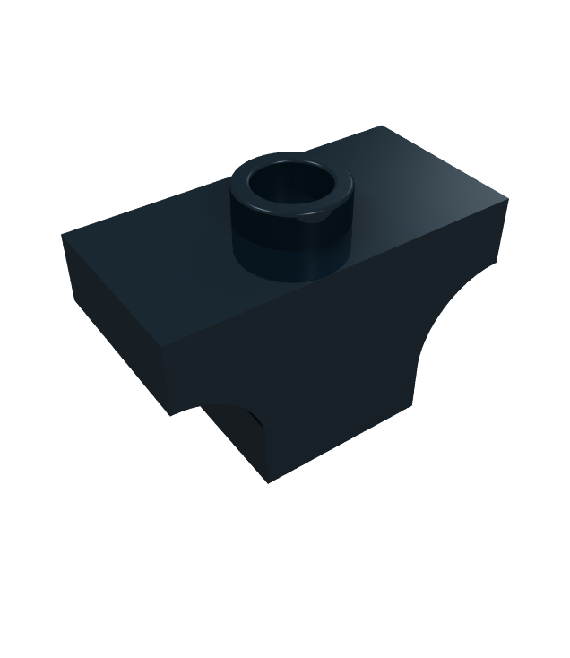 LEGO - Boog 1 x 2 jumper - Black | N
