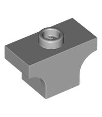 LEGO - Boog 1 x 2 jumper - Light Bluish Gray | N - Thumbnail