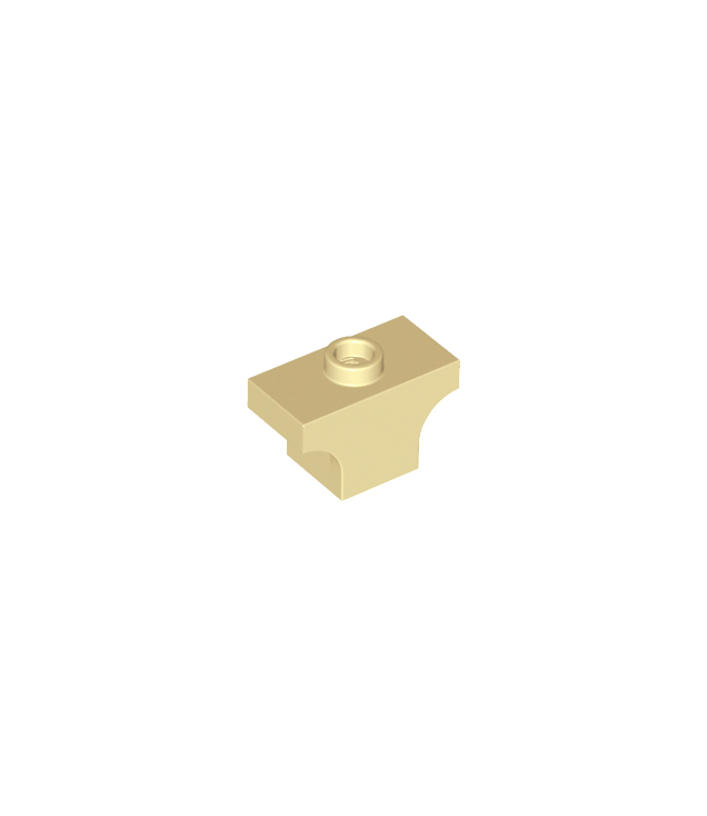 LEGO - Boog 1 x 2 jumper - Tan | N