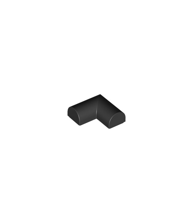LEGO - Helling, gebogen 2 x 2 x 2/3 dubbele hoek - Black | N