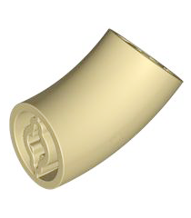 LEGO - Steen, rond 2 x 2 bocht 45 graden graden (27,7mm hoogte) - Tan | N - Thumbnail