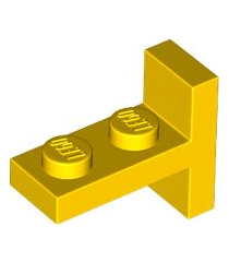 LEGO - Beugel 1 x 2 - 2 x 1 gecentreerd - Yellow | N - Thumbnail