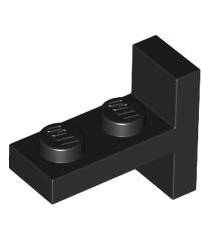 LEGO - Beugel 1 x 2 - 2 x 1 gecentreerd - Black | N - Thumbnail
