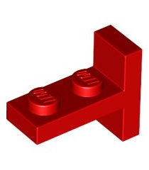 LEGO - Beugel 1 x 2 - 2 x 1 gecentreerd - Red | N - Thumbnail