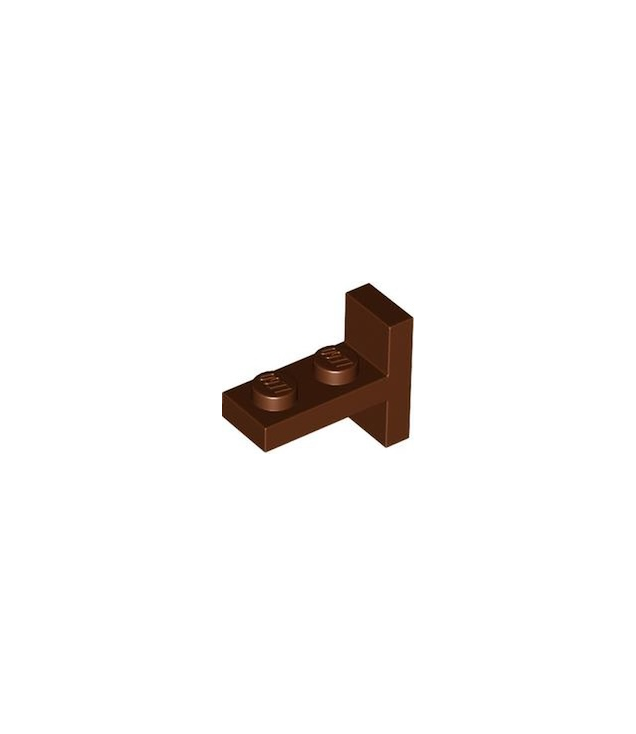 LEGO - Beugel 1 x 2 - 2 x 1 gecentreerd - Reddish Brown | N