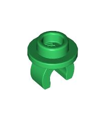 LEGO - Plaat, rond 1 x 1 met clip aan onderzijde - Green | N - Thumbnail