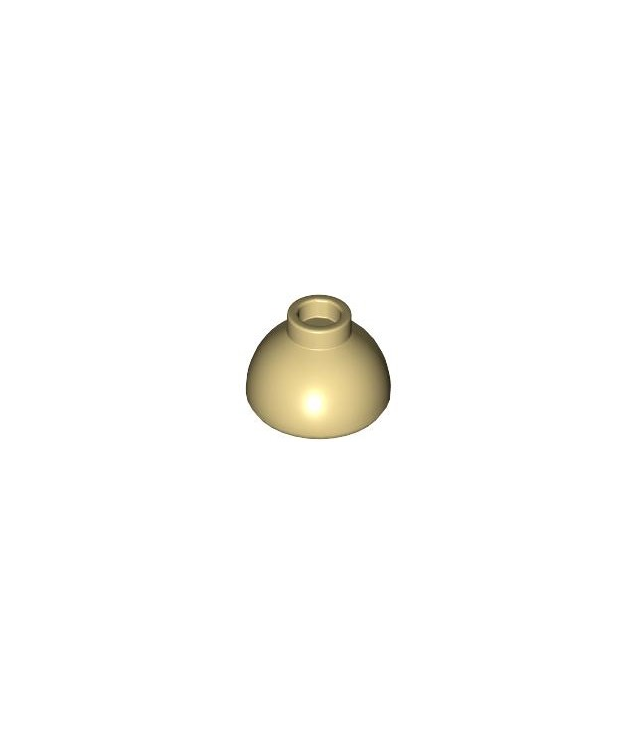 LEGO - Steen, rond 1 1/2 x 1 1/2 x 2/3 koepelvormig - Tan | N