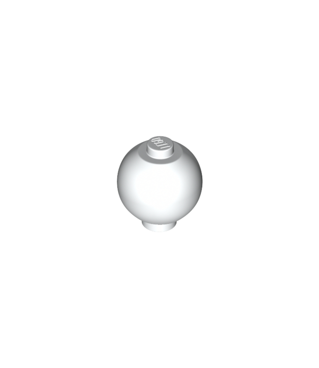 LEGO - Steen, rond 2 x 2 bol met nop / robotlichaam - White | N