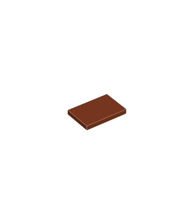 LEGO - Tegel 2 x 3 - Reddish Brown | N