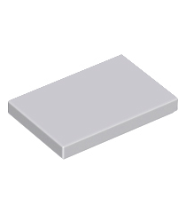LEGO - Tegel 2 x 3 - Light Bluish Gray | N - Thumbnail