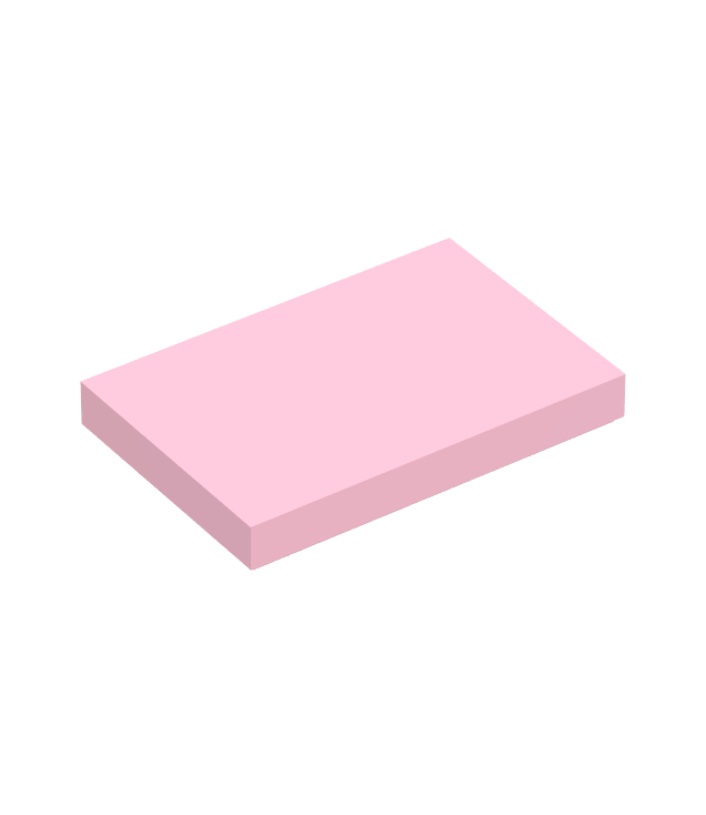 LEGO - Tegel 2 x 3 - Bright Pink | N