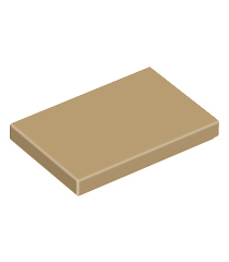 LEGO - Tegel 2 x 3 - Dark Tan | N - Thumbnail