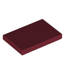 LEGO - Tegel 2 x 3 - Dark Red | N - Thumbnail