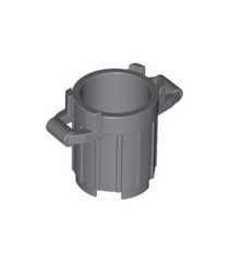 LEGO - Container, vuilnisbak met 4 dekselhouders - Dark Bluish Gray | N - Thumbnail