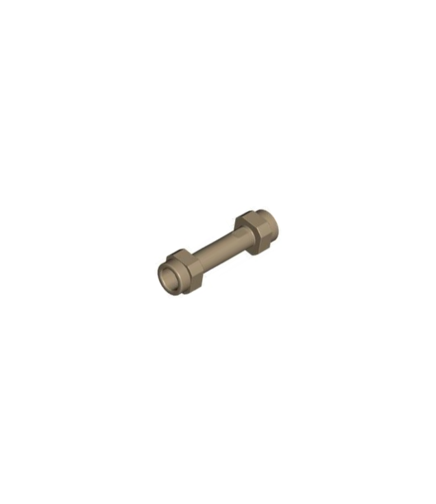 LEGO - Minifiguur-wapen greephouder glad verlengd - Dark Tan | N