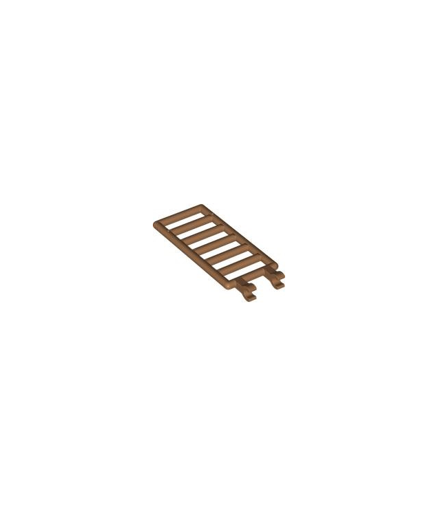 LEGO - Staaf 7 x 3 met 2 open O-clips (ladder) - Medium Nougat | N