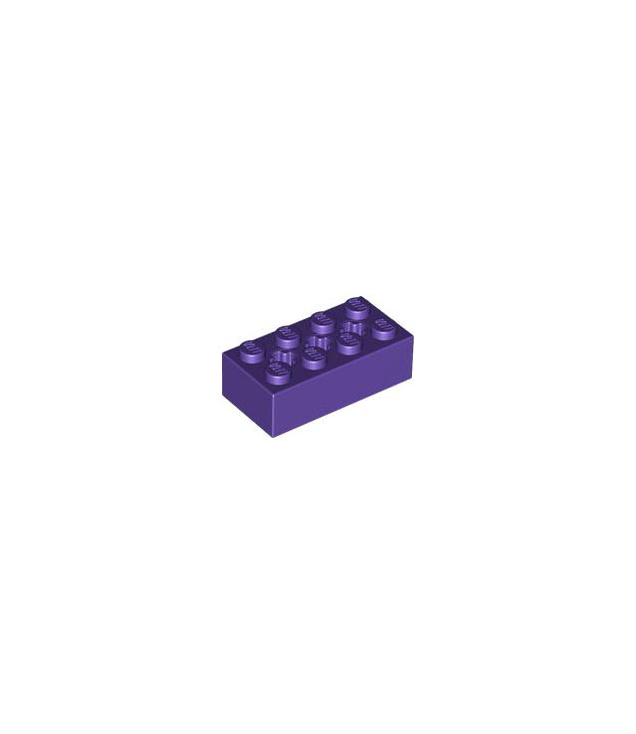 LEGO - Technic, steen 2 x 4 met 3 as-gaten - Dark Purple | N