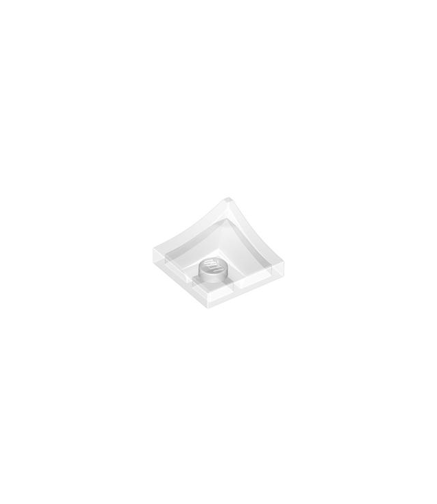 LEGO - Boog 2 x 2 omgekeerde hoek met verzonken nop - Trans-Clear | N