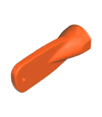 LEGO - Minifiguur-accessoire, roeispaanblad - Reddish Orange | N - Thumbnail