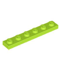 LEGO - Plaat 1 x 6 - Lime | N - Thumbnail