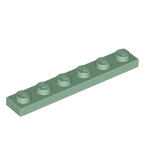 LEGO - Plaat 1 x 6 - Sand Green | N - Thumbnail