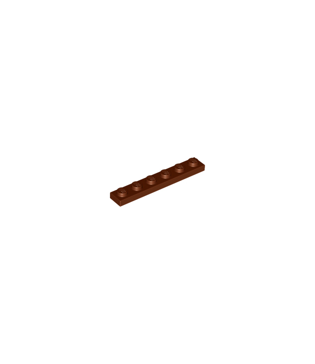 LEGO - Plaat 1 x 6 - Reddish Brown | N