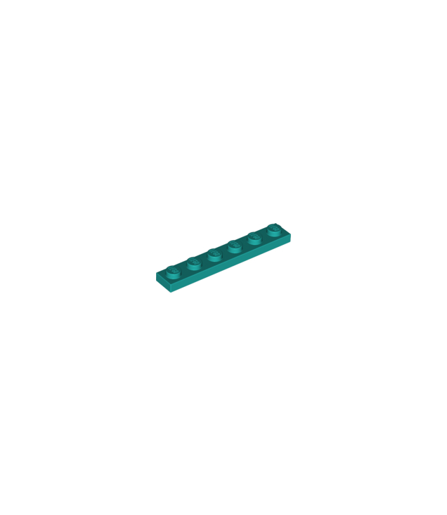 LEGO - Plaat 1 x 6 - Dark Turquoise | N