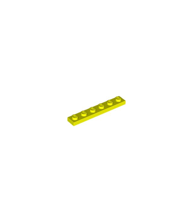 LEGO - Plaat 1 x 6 - Neon Yellow | N