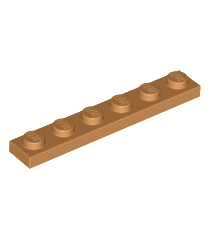 LEGO - Plaat 1 x 6 - Medium Nougat | N - Thumbnail