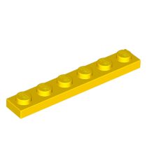 LEGO - Plaat 1 x 6 - Yellow | N - Thumbnail