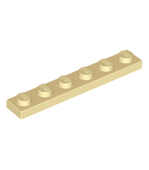 LEGO - Plaat 1 x 6 - Tan | N - Thumbnail